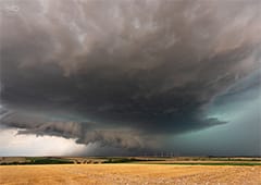 Possible tornade sous une supercellule dans la Marne, ce 9 août