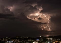 Orage et foudre en Catalogne le 9 septembre 2019