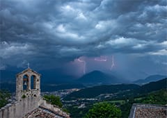Orages sur les hauteurs de l'Isère ce 2 juillet