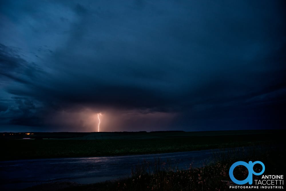 Orages avec arcus dans la Marne le 28 mai