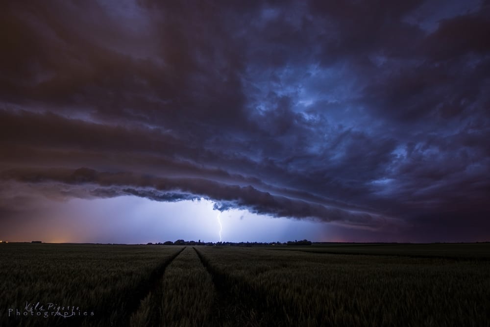 Foudre et arcus dans l'Oise le soir du 8 juin