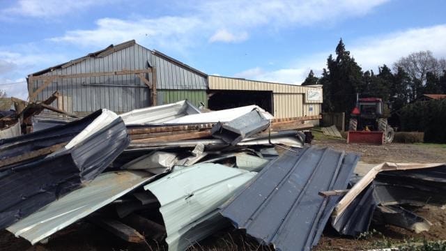 Tornade probable dans le Morbihan le mercredi 12 février. (c) Ouest-France Tornade probable dans le Morbihan le mercredi 12 février. (c) Ouest-France