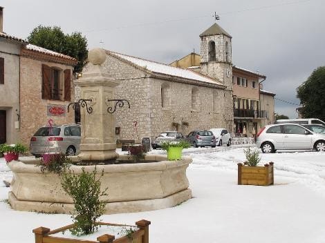 La région de Grasse (Alpes-Maritimes) après les puissants orages de grêle du 29 juillet 2014. (c) Nice-Matin