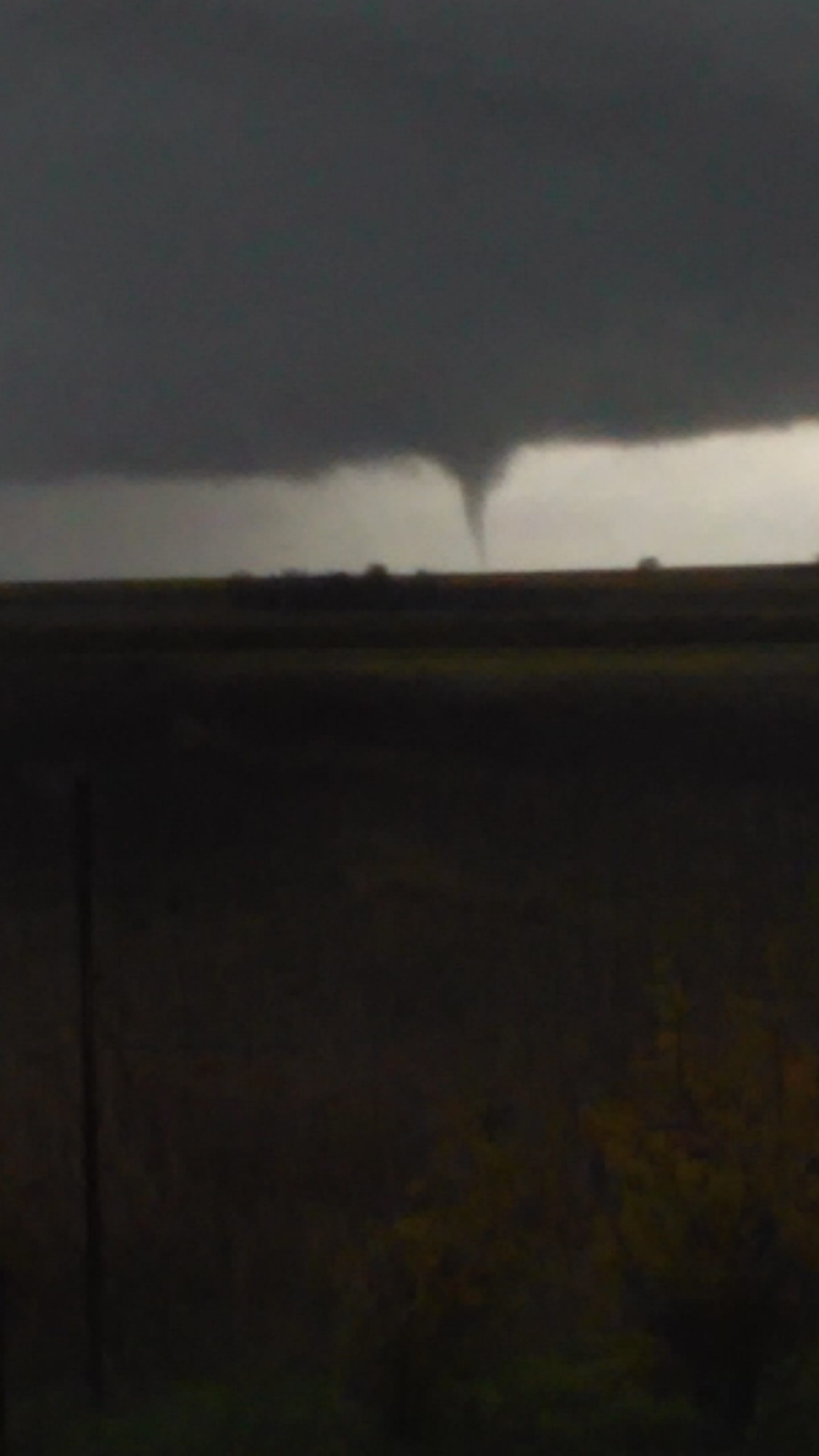 Tornade dans les environs de Segonzac (Charente) le 16 novembre 2014. © La Charente Libre Tornade dans les environs de Segonzac (Charente) le 16 novembre 2014. © La Charente Libre