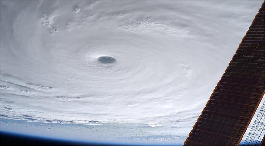 Le super-typhon Soudelor vu de la station spatiale internationale. © NOAA Le super-typhon Soudelor vu de la station spatiale internationale. © NOAA