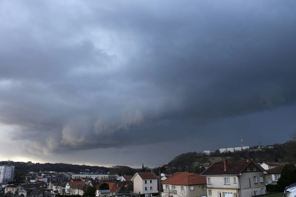 Convection de masse d'air froid en Meuse le 4 mars - Association Les Colères du Ciel de Lorraine