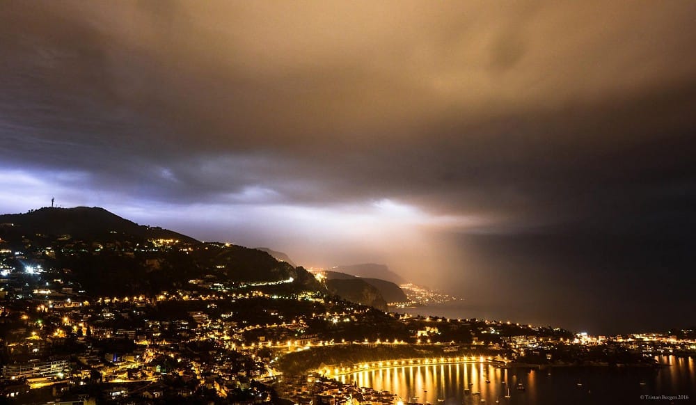 Orages de masse d'air froid fin janvier 2015 entre Cöte-d'Azur et Ligurie - Tristan BERGEN