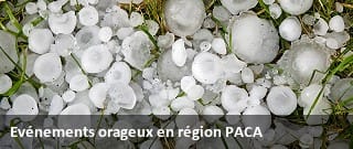 Evénéments orageux remarquables en Provence-Alpes-Côte-d'Azur.