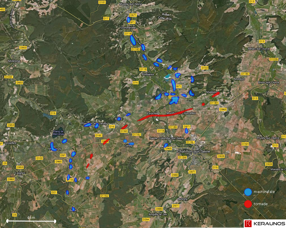 Image d'illustration pour Tornade EF3 confirmée en Côte d'Or