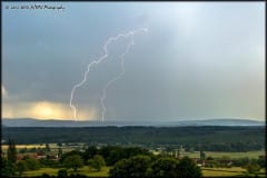 Impacts de foudre simultanés en Saône-et-Loire - 08/06/2016 19:08 - Will HIEN
