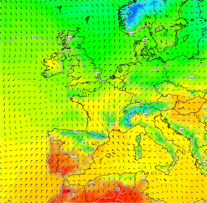 Modèle WRF-NMM 13 km Europe - KERAUNOS Modèle WRF-NMM 13 km Europe - KERAUNOS