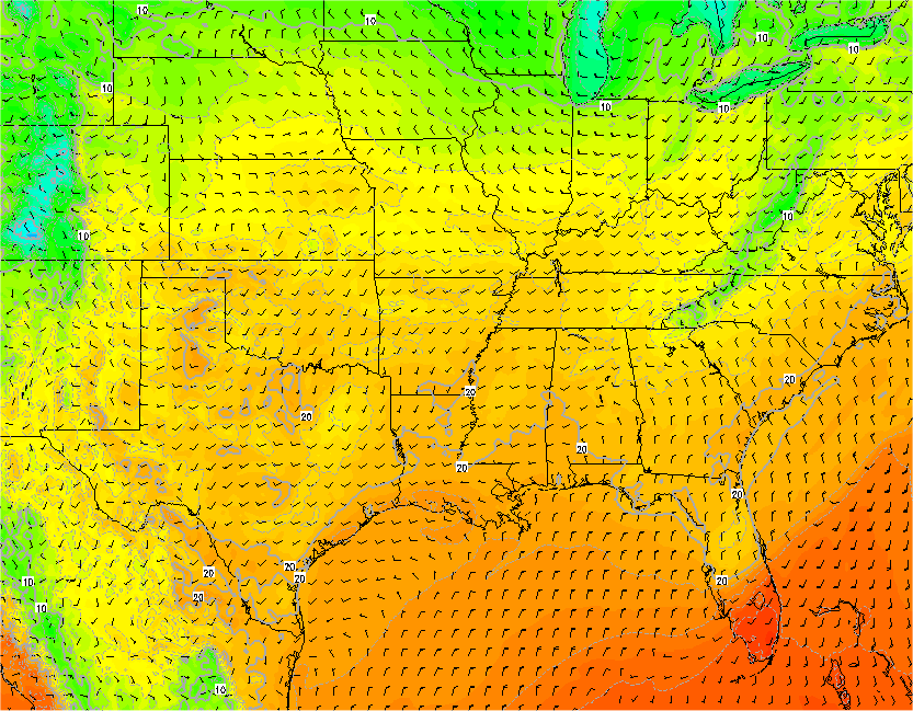 Modèle WRF-NMM 8 km Tornado Alley / USA - KERAUNOS Modèle WRF-NMM 8 km Tornado Alley / USA - KERAUNOS