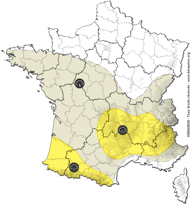 Image d'illustration pour Troisième pic de chaleur de l'été avant les orages