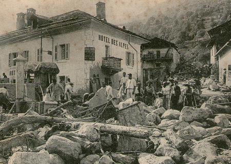 Catastrophe de Bozel (Savoie) le 16 juillet 1904