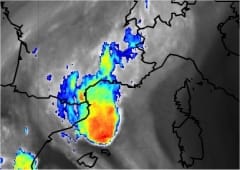 Episode pluvio-orageux intense des Pyrénées-Orientales à l'Hérault