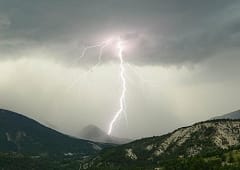 Grêle, fortes pluies et rafales de vent le 31 juillet aux abords de la vallée du Rhône
