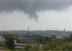 Brève tornade à Rennes (Ille-et-Vilaine) au soir du 1er mai