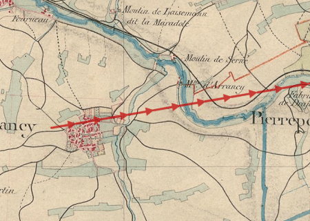 Tornade EF1 à Arrancy-sur-Crusne (Meuse) le 21 janvier 1875