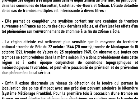 Tornade EF0 à Castelnau-de-Guers (Hérault) le 23 octobre 1990