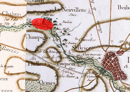 Tornade EF1 à Champigny (Marne) le 18 juin 1783