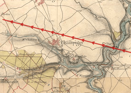 Tornade EF0 à Champigny-en-Beauce (Loir-et-Cher) le 2 août 1852
