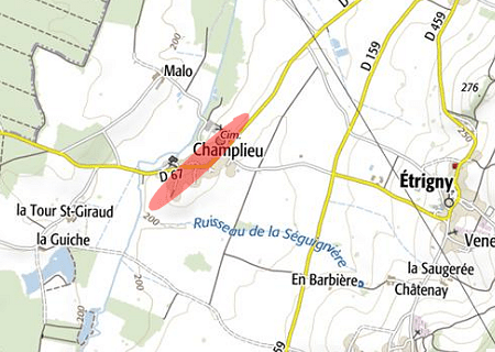 Tornade EF1 à Etrigny (Saône-et-Loire) le 28 juillet 1883