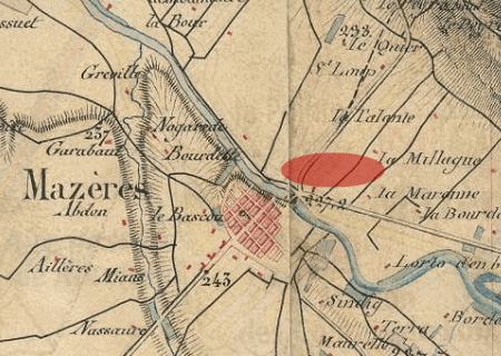 Tornade EF1 à Mazères (Ariège) le 2 août 1852