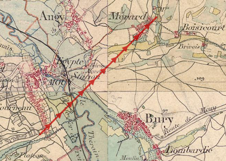 Tornade EF1 à Mouy (Oise) le 28 septembre 1856