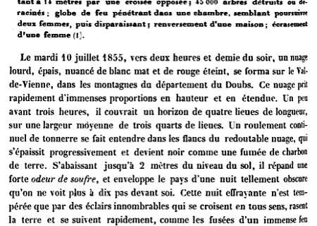 Tornade EF4 à Rosureux (Doubs) le 10 juillet 1855