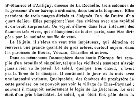 Tornade EF0 à Saint-Maurice-le-Girard (Vendée) le 23 mai 1783