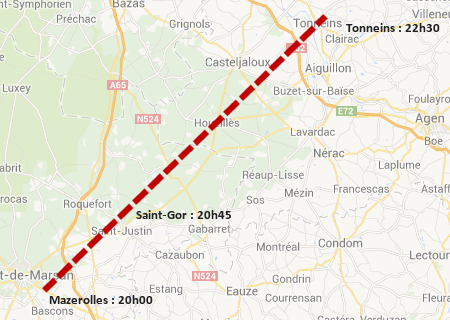 Tornade EF3 à Tonneins (Lot-et-Garonne) le 1er août 1963