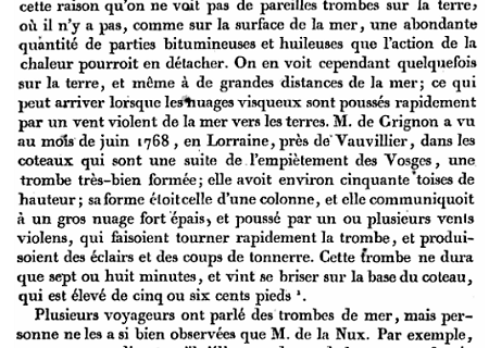 Tornade EF0 à Vauvillers (Haute-Saône) en juin 1768