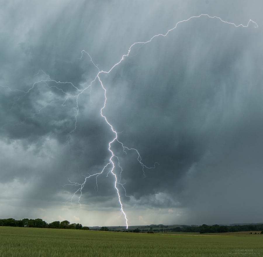 Orages très pluvieux entre Vosges, Alsace et Forêt Noire le 7 juin