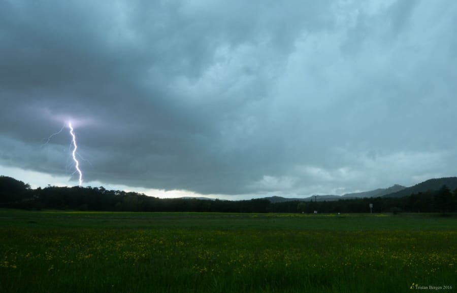 Orage dans les Alpes-Maritimes le 14 mai 2016 - Tristan Bergen