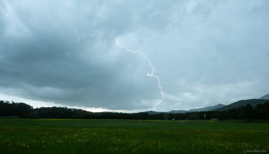 Orage dans les Alpes-Maritimes le 14 mai 2016 - Tristan Bergen