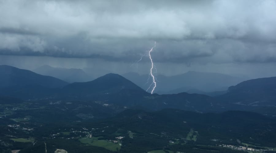 Orage dans les Alpes-Maritimes le 14 mai 2016 - Tristan Bergen