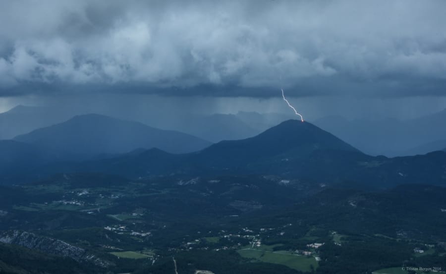 Orage dans les Alpes-Maritimes le 14 mai 2016 - Tristan Bergen