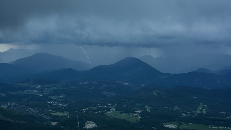 Orage dans les Alpes-Maritimes le 14 mai 2016 - Tristan Bergen