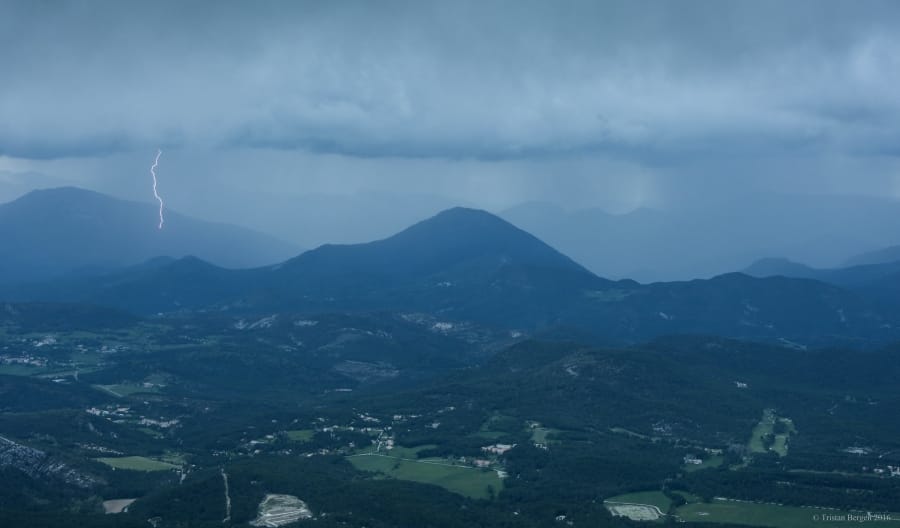 Orage dans les Alpes-Maritimes le 14 mai 2016 - Tristan Bergen