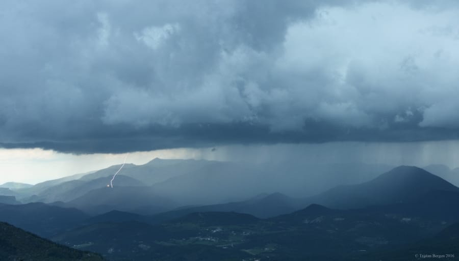 Orage dans les Alpes-Maritimes le 14 mai 2016 - Tristan Bergen