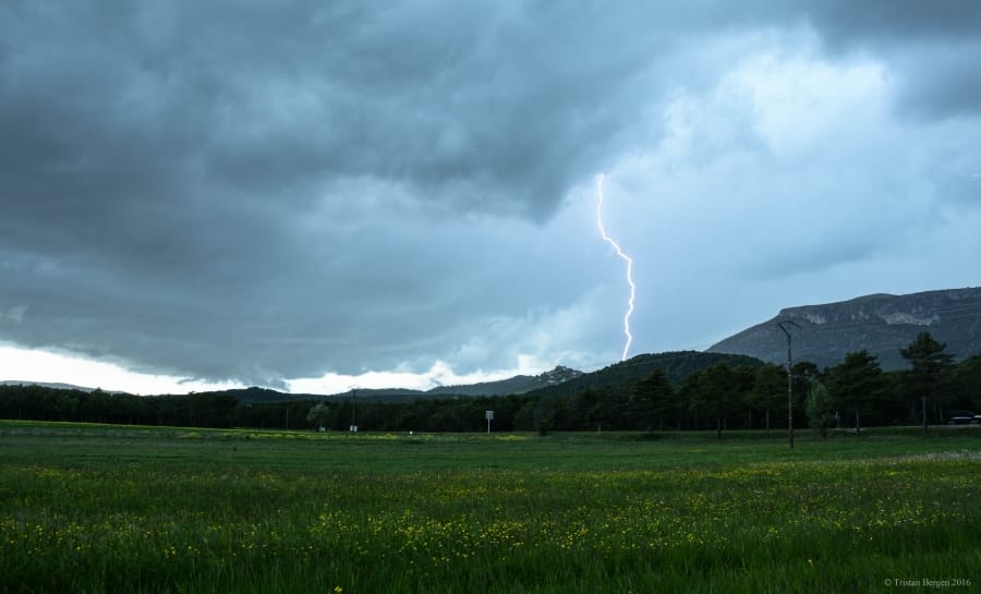 Orage dans les Alpes-Maritimes le 14 mai 2016 - Tristan Bergen