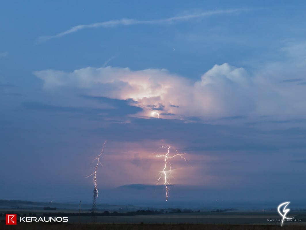 Orages du 10 au 12 juin 2015 entre Limousin, Bretagne et Normandie