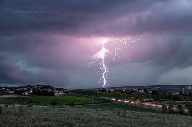 Cliché de Vincent DELIGNY - Chasse aux orages du 28 juillet 2013 en Ardèche Cliché de Vincent DELIGNY - Chasse aux orages du 28 juillet 2013 en Ardèche
