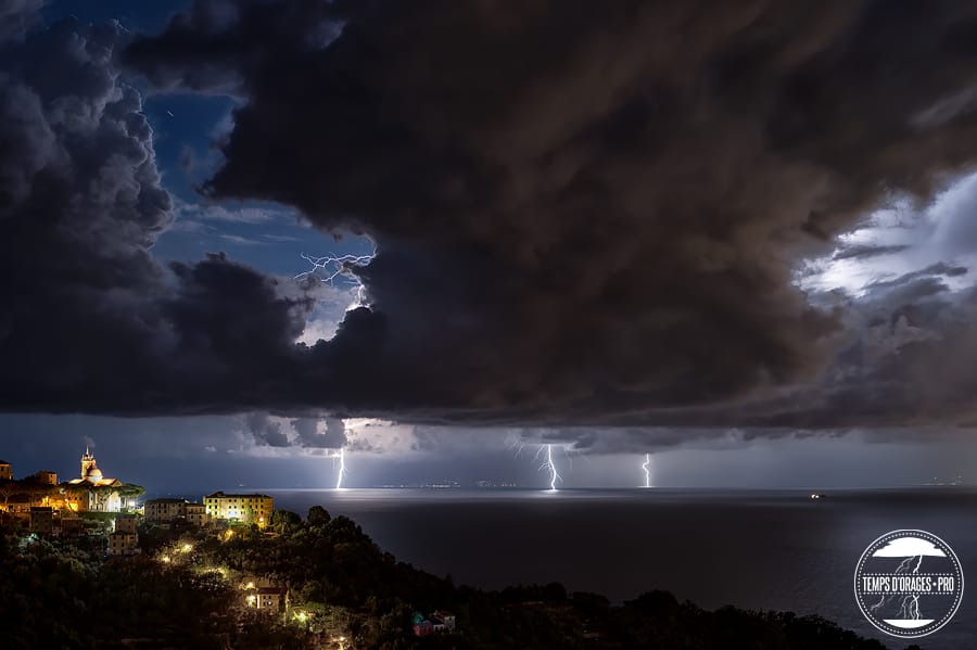 Orages dans le nord de l'Italie le 18 août