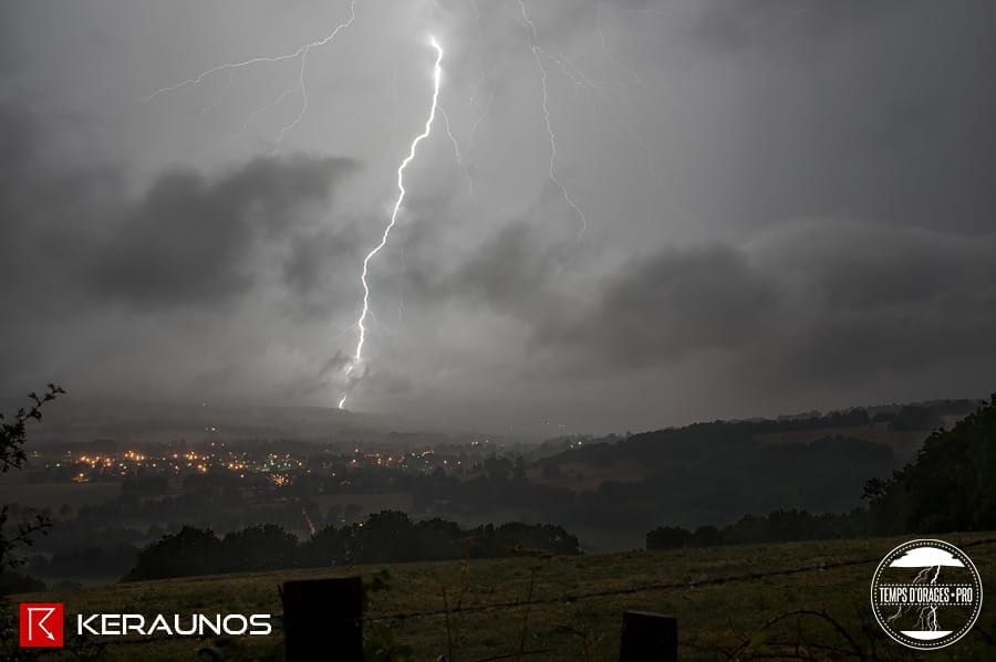 Orages des 16 et 18 juillet 2015 : sélection de chutes de foudre