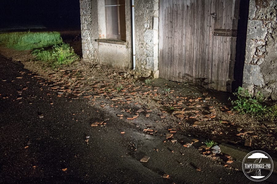 Dégâts consécutifs à de violents orages en Eure-et-Loir, le 9 juin 2014. (c) Xavier DELORME