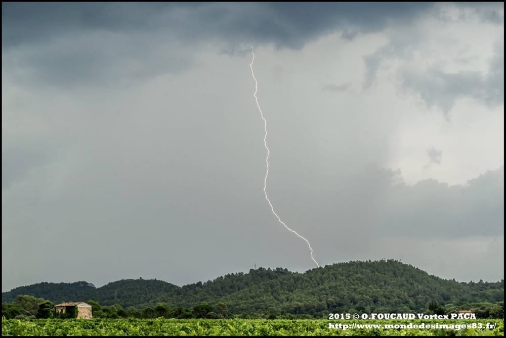 Orages dans l'intérieur du Var le 23 juillet 2015