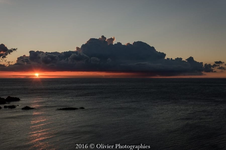 Orage au large du Var le 1er mai 2016