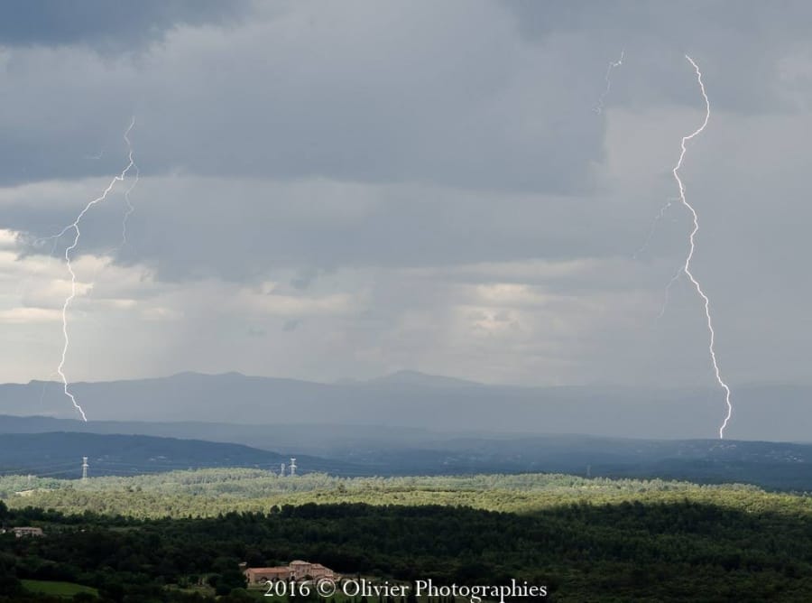 Orage dans le Var le 14 mai 2016