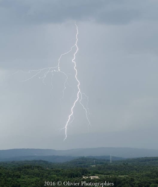 Orage dans le Var le 14 mai 2016